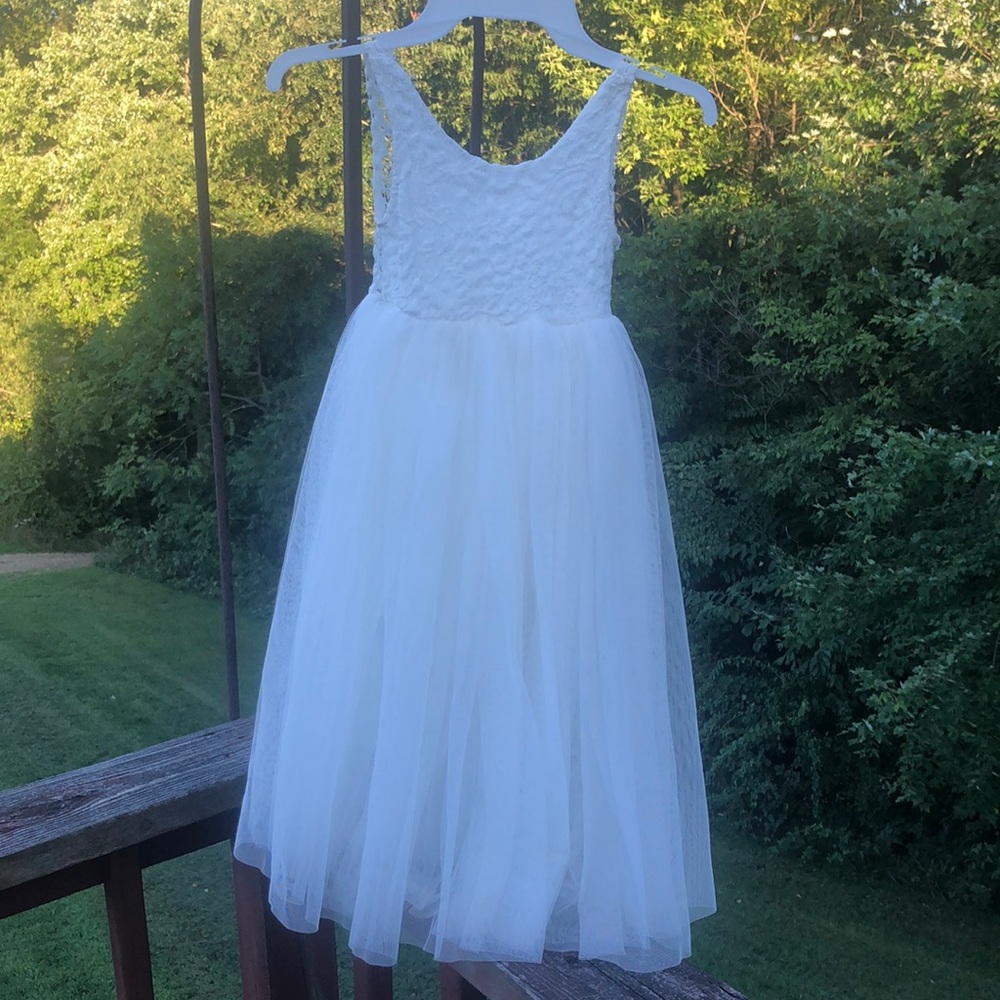 2 bunnies flower girl dress